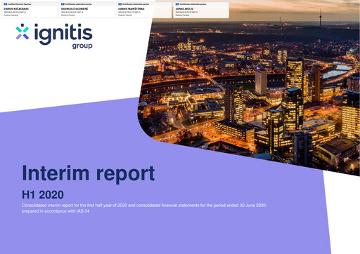 Thumbnail AB Ignitis grupe Half-year Report 2020-h1