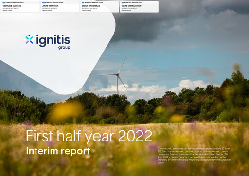 Thumbnail AB Ignitis grupe Half-year Report 2022-h1
