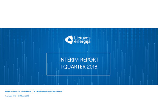 Thumbnail AB Ignitis grupe Quarterly Report 2018-q1