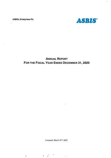 Vorschaubild ASBISc Enterprises Jahresbericht 2020