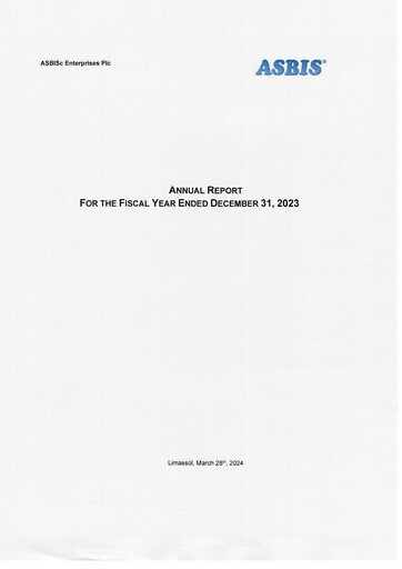Vorschaubild ASBISc Enterprises Jahresbericht 2023