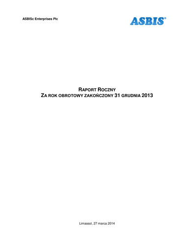 Thumbnail ASBISc Enterprises Annual Report 2013