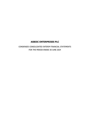 Thumbnail ASBISc Enterprises Financial Statement 2024-h1