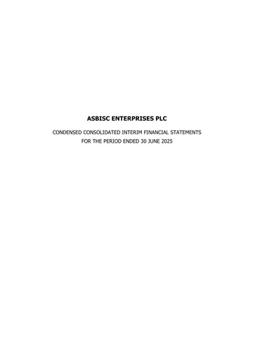Thumbnail ASBISc Enterprises Financial Statement 2025-h1