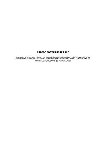 Thumbnail ASBISc Enterprises Financial Statement 2025-q1