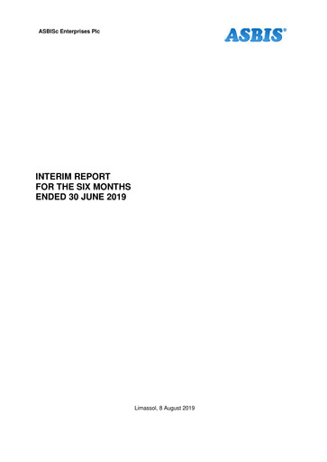 Miniature ASBISc Enterprises Rapport semestriel 2019-h1