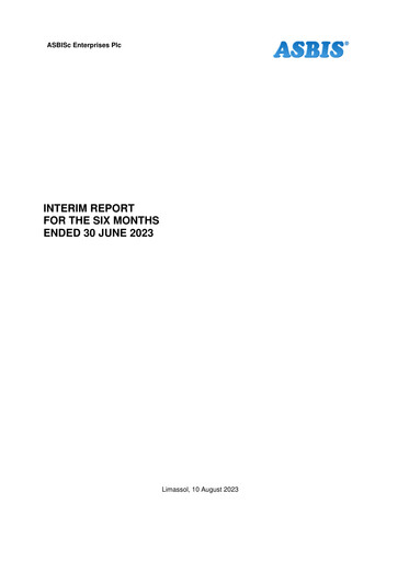 Miniature ASBISc Enterprises Rapport semestriel 2023-h1