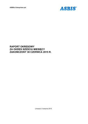 Miniature ASBISc Enterprises Rapport semestriel 2015-h1