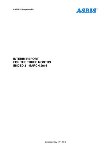 Miniature ASBISc Enterprises Rapport trimestriel 2016-q1