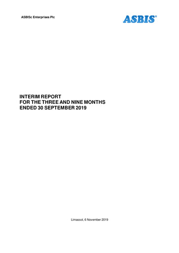 Miniature ASBISc Enterprises Rapport trimestriel 2019-q3