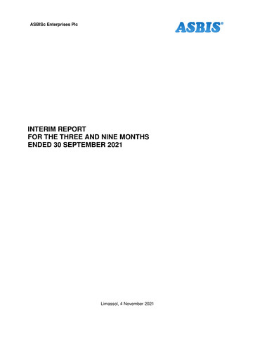 Miniature ASBISc Enterprises Rapport trimestriel 2021-q3