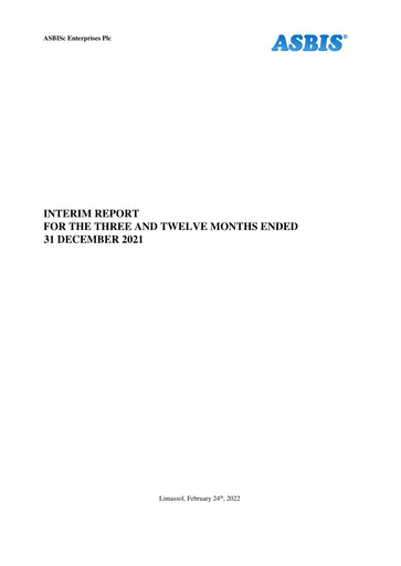 Miniature ASBISc Enterprises Rapport trimestriel 2021-q4