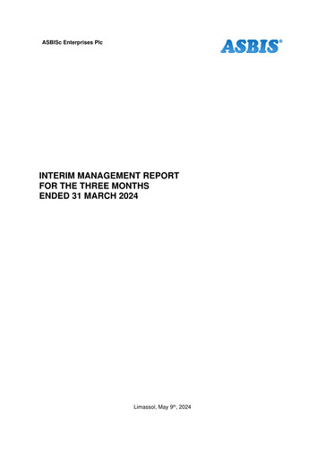 Miniature ASBISc Enterprises Rapport trimestriel 2024-q1