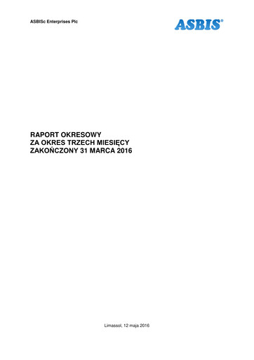 Miniature ASBISc Enterprises Rapport trimestriel 2016-q1