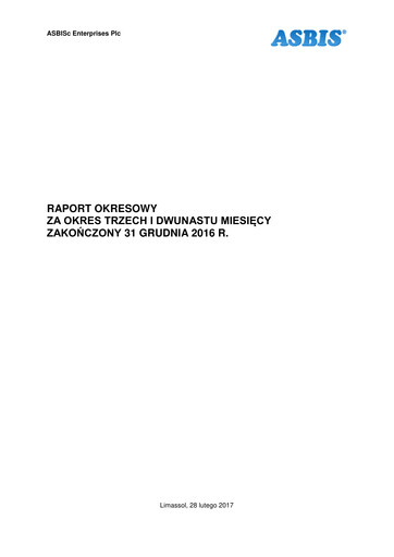 Miniature ASBISc Enterprises Rapport trimestriel 2016-q4