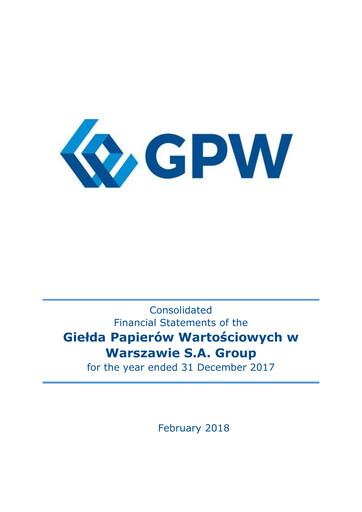 Thumbnail Gielda Papierów Wartosciowych w Warszawie Financial Statement 2017