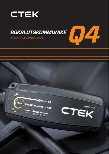 Thumbnail CTEK AB Quarterly Report 2025-q4