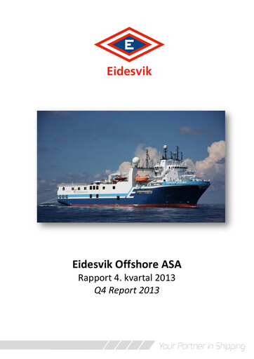 Thumbnail Eidesvik Offshore Financial Report 2013