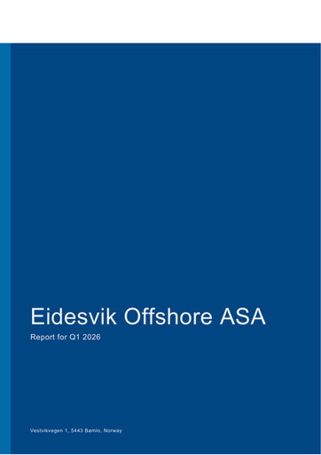 Miniature Eidesvik Offshore Rapport trimestriel 2026-q1