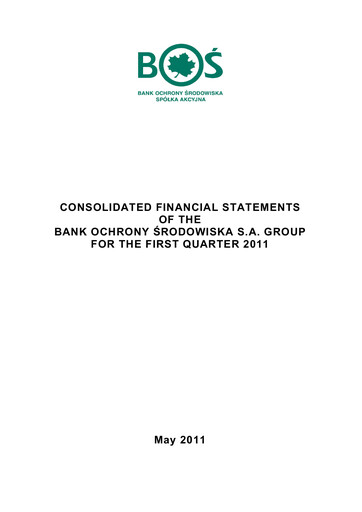 Thumbnail Bank Ochrony Srodowiska Quarterly Report 2011-q1