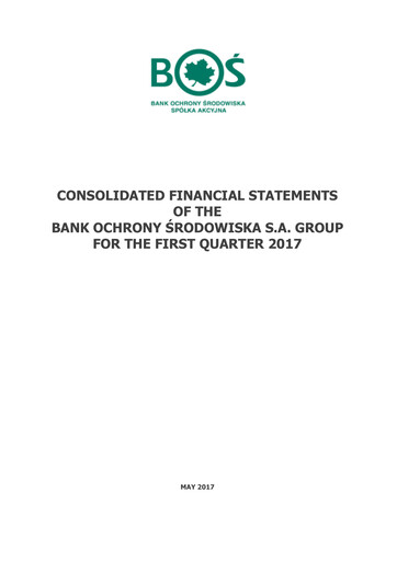 Thumbnail Bank Ochrony Srodowiska Quarterly Report 2017-q1