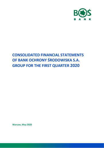 Thumbnail Bank Ochrony Srodowiska Quarterly Report 2020-q1