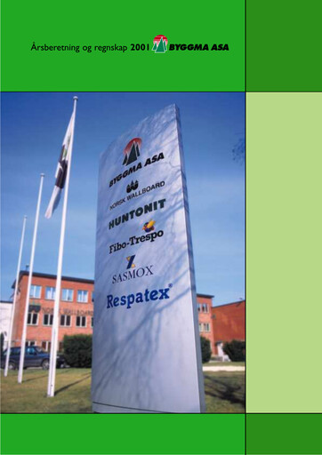 Thumbnail Byggma ASA Annual Report 2001