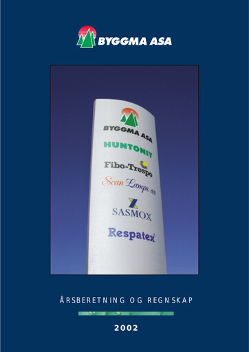 Thumbnail Byggma ASA Annual Report 2002