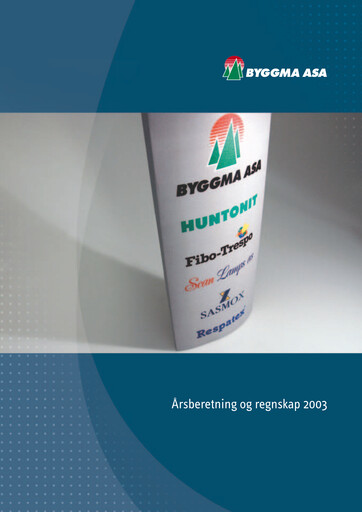 Thumbnail Byggma ASA Annual Report 2003