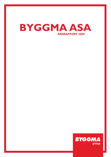 Thumbnail Byggma ASA Annual Report 2009