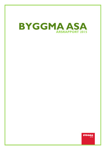 Thumbnail Byggma ASA Annual Report 2015