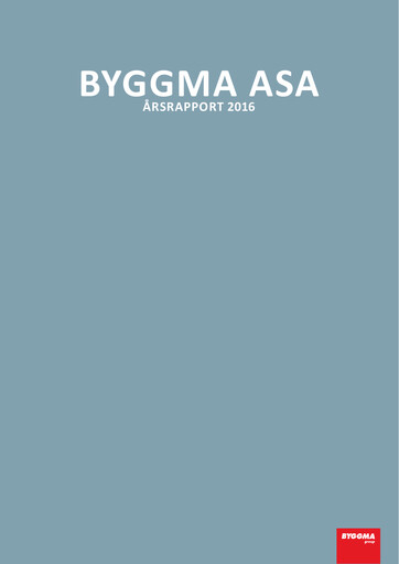 Thumbnail Byggma ASA Annual Report 2016