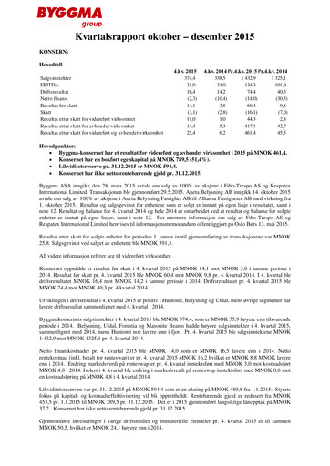 Thumbnail Byggma ASA Quarterly Report 2015-q4