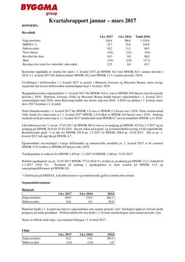 Thumbnail Byggma ASA Quarterly Report 2017-q1