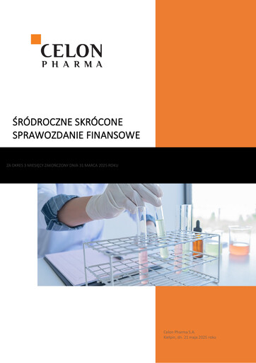 Vorschaubild Celon Pharma Quartalsbericht 2025-q1