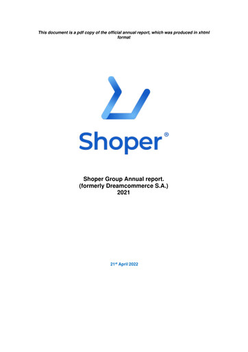 Thumbnail Shoper Annual Report 2021