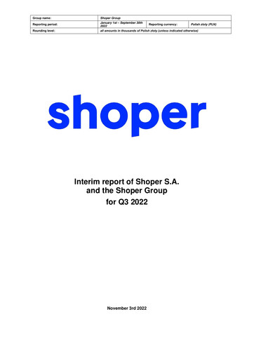 Thumbnail Shoper Financial Statement 2022-q3