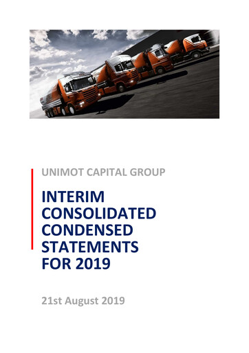 Miniature Unimot Rapport semestriel 2019-h1