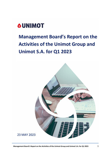 Miniature Unimot Rapport trimestriel 2023-q1