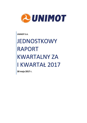 Thumbnail Unimot Quarterly Report 2017-q1