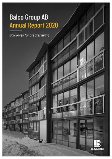 Thumbnail Balco Group Annual Report 2020
