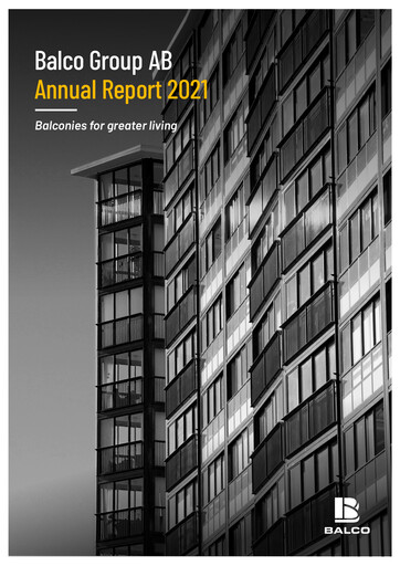 Thumbnail Balco Group Annual Report 2021