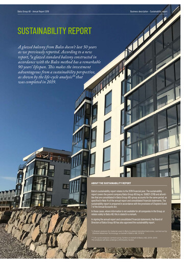 Thumbnail Balco Group Sustainability Report 2019