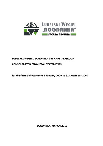 Thumbnail Lubelski Wegiel Bogdanka Financial Statement 2009