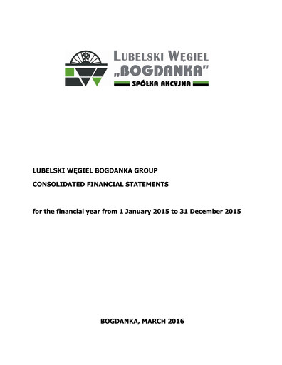 Thumbnail Lubelski Wegiel Bogdanka Financial Statement 2015