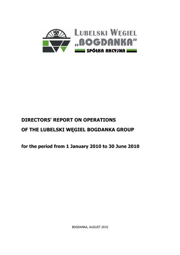 Thumbnail Lubelski Wegiel Bogdanka Half-year Report 2010-h1