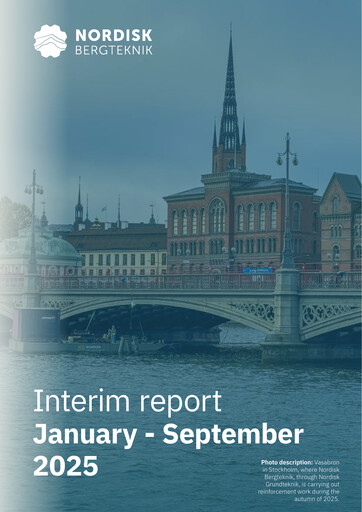 Thumbnail Nordisk Bergteknik AB Quarterly Report 2025-q3