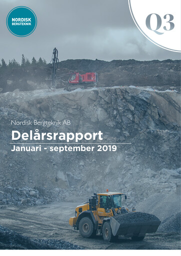 Vorschaubild Nordisk Bergteknik AB Quartalsbericht 2019-q3