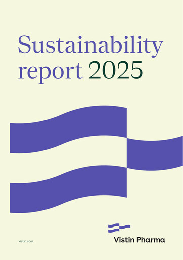 Miniature Vistin Pharma Rapport de durabilité 2025