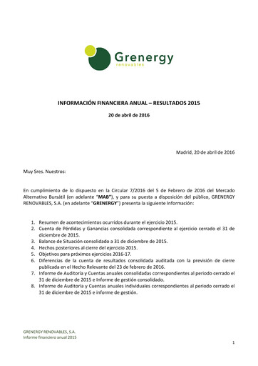 Thumbnail Grenergy Renovables Financial Statement 2015